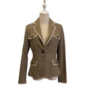 Stylish Tan Women's Blazer, lined